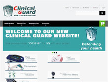 Tablet Screenshot of clinicalguard.co.uk